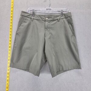 Lululemon Shorts Mens 31 Green ABC Classic Fit Chino Casual Zip Pocket Stretch